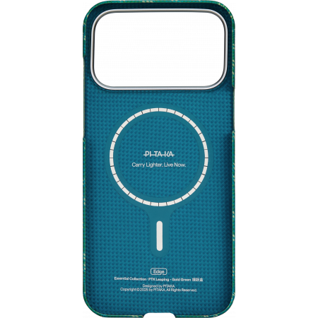 Чехол Pitaka Ultra-Slim Case для iPhone 17 Pro, Gold Green