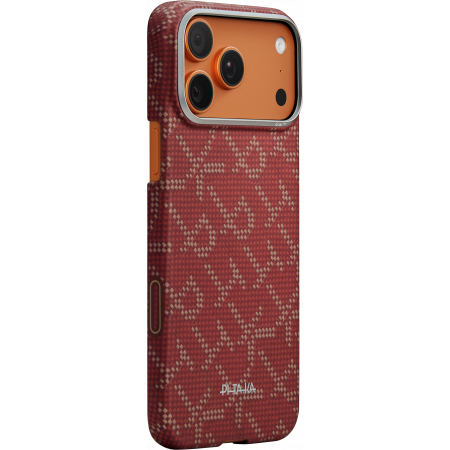 Чехол Pitaka Ultra-Slim Case для iPhone 17 Pro Max, Gold Red