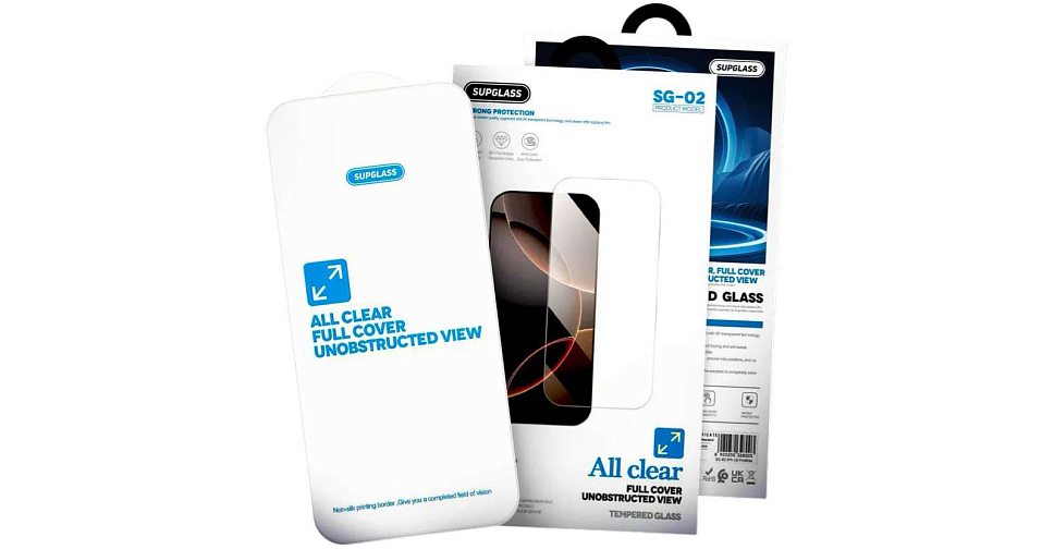 Защитное стекло SupGlass SG-02 без рамок iPhone 14 Pro Max